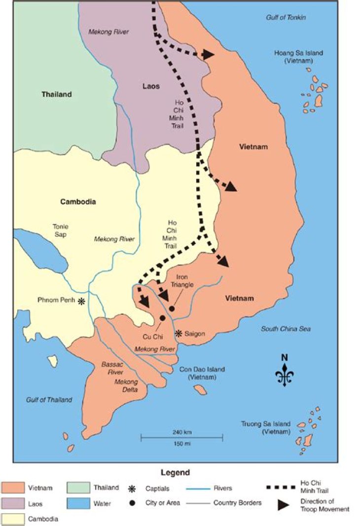 How big was the Ho Chi Minh Trail