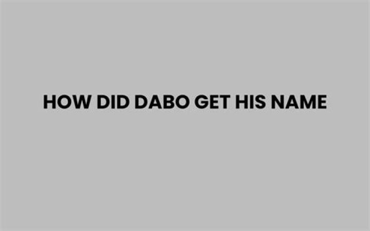 How did Dabo get his nickname