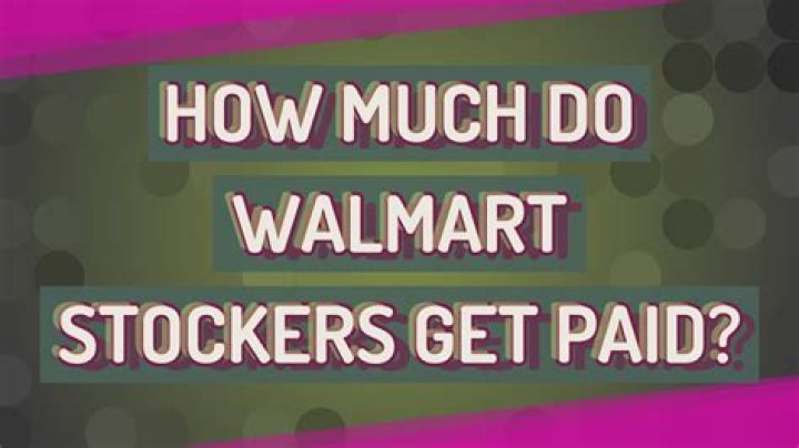 How much do Walmart stockers make