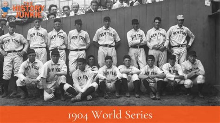 Was there a 1904 World Series