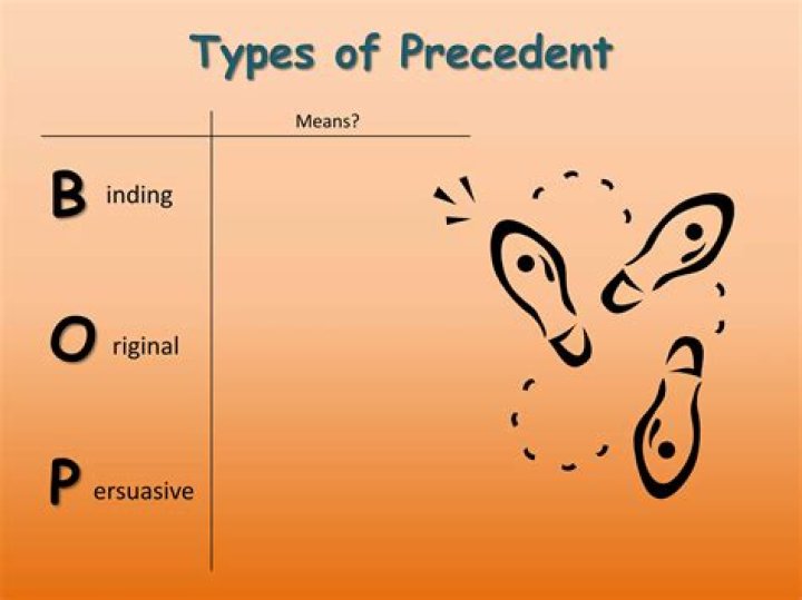 What are the 3 types of precedent