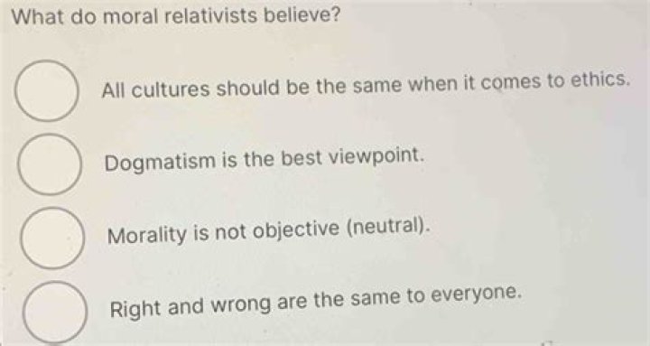 What do moral relativists believe