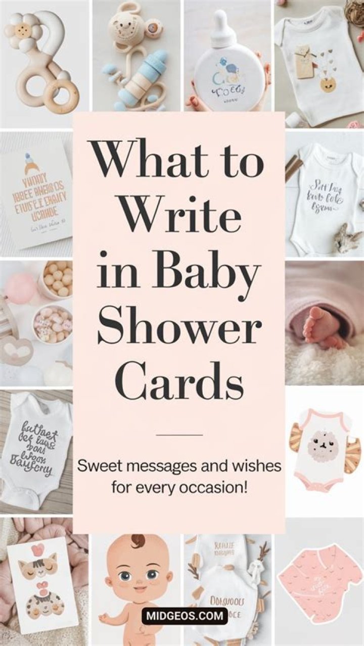 What do you write for a baby shower card
