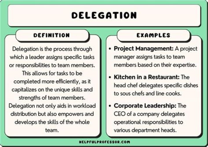 What is the purpose of delegation