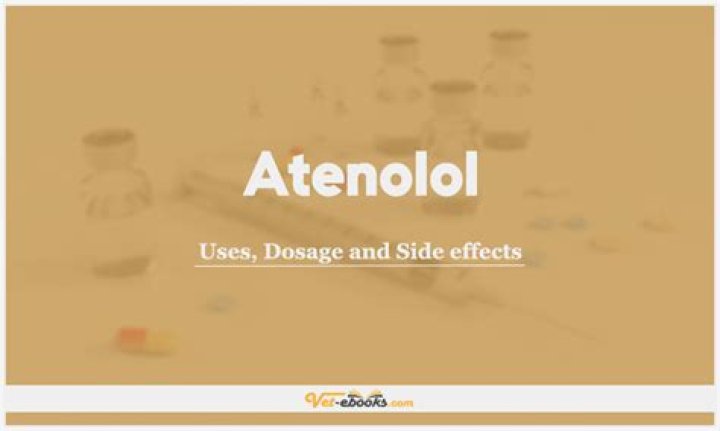 What symptoms does atenolol treat