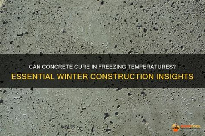 Will concrete cure after freezing